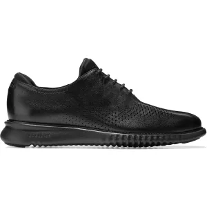 2 Zerogrand Mens Faux Leather Lace Up Oxfords