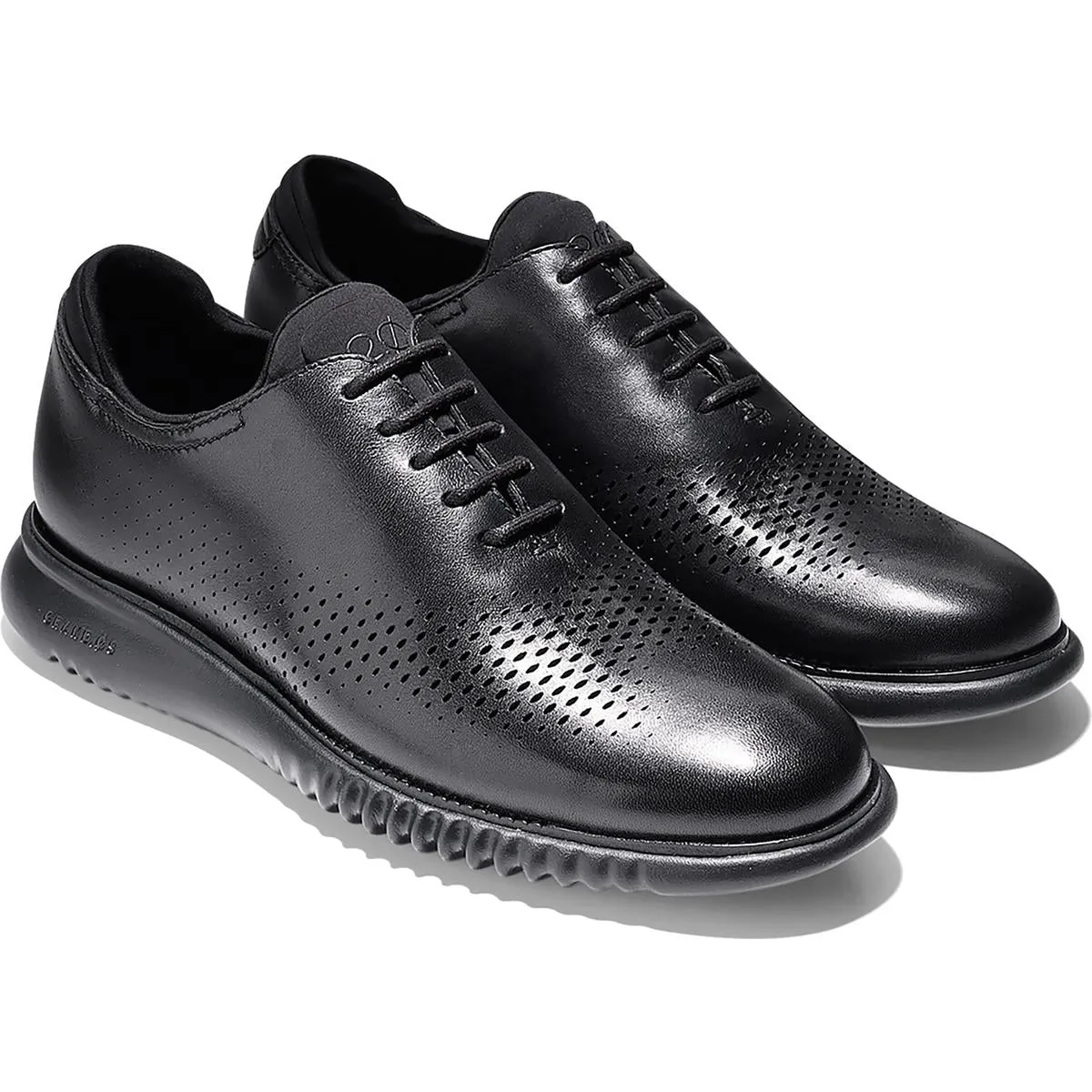 2 Zerogrand Mens Faux Leather Lace Up Oxfords