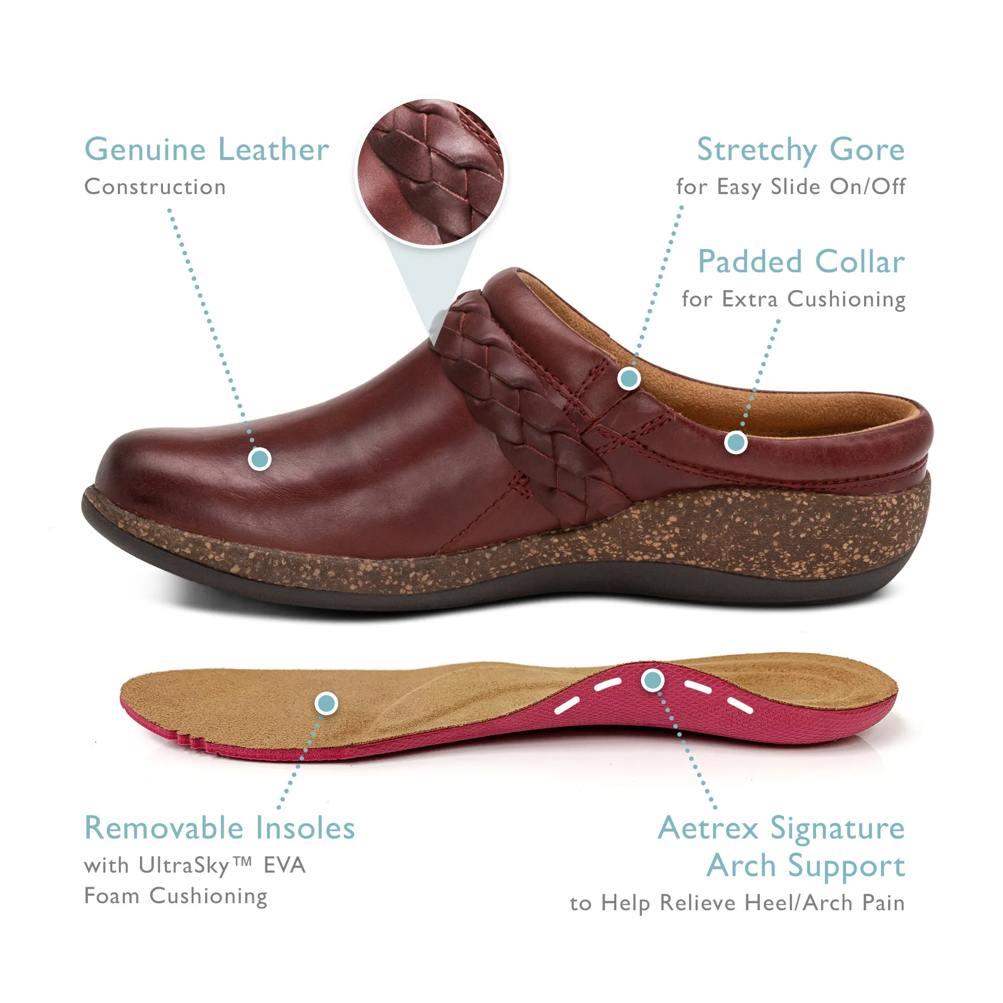 AETREX LIBBY COMFORT CLOG WOMEN'S