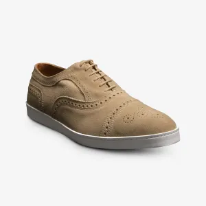 Allen Edmonds Strand Wingtip Oxford Men's Size 7 Bone Suede Dress Shoes FZP073
