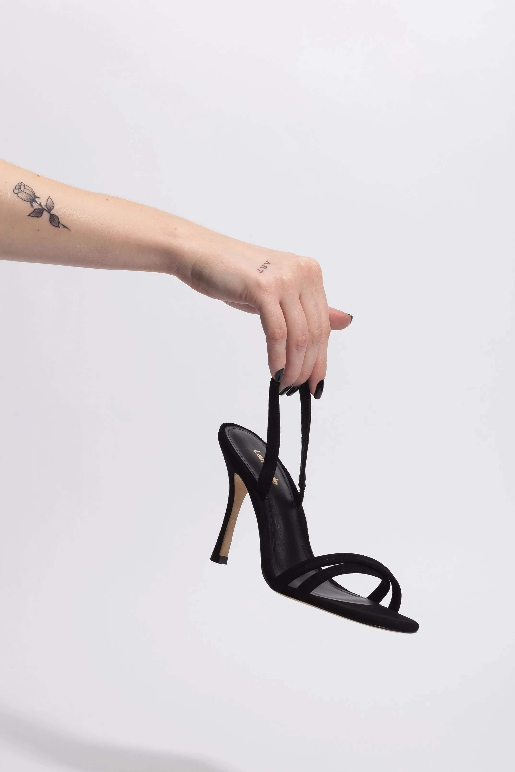 Annie Sandal In Black Suede