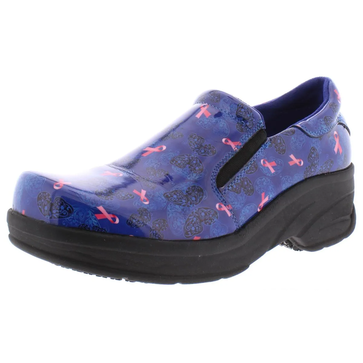 Appreciate Womens Patent Leather Slip On Clogs