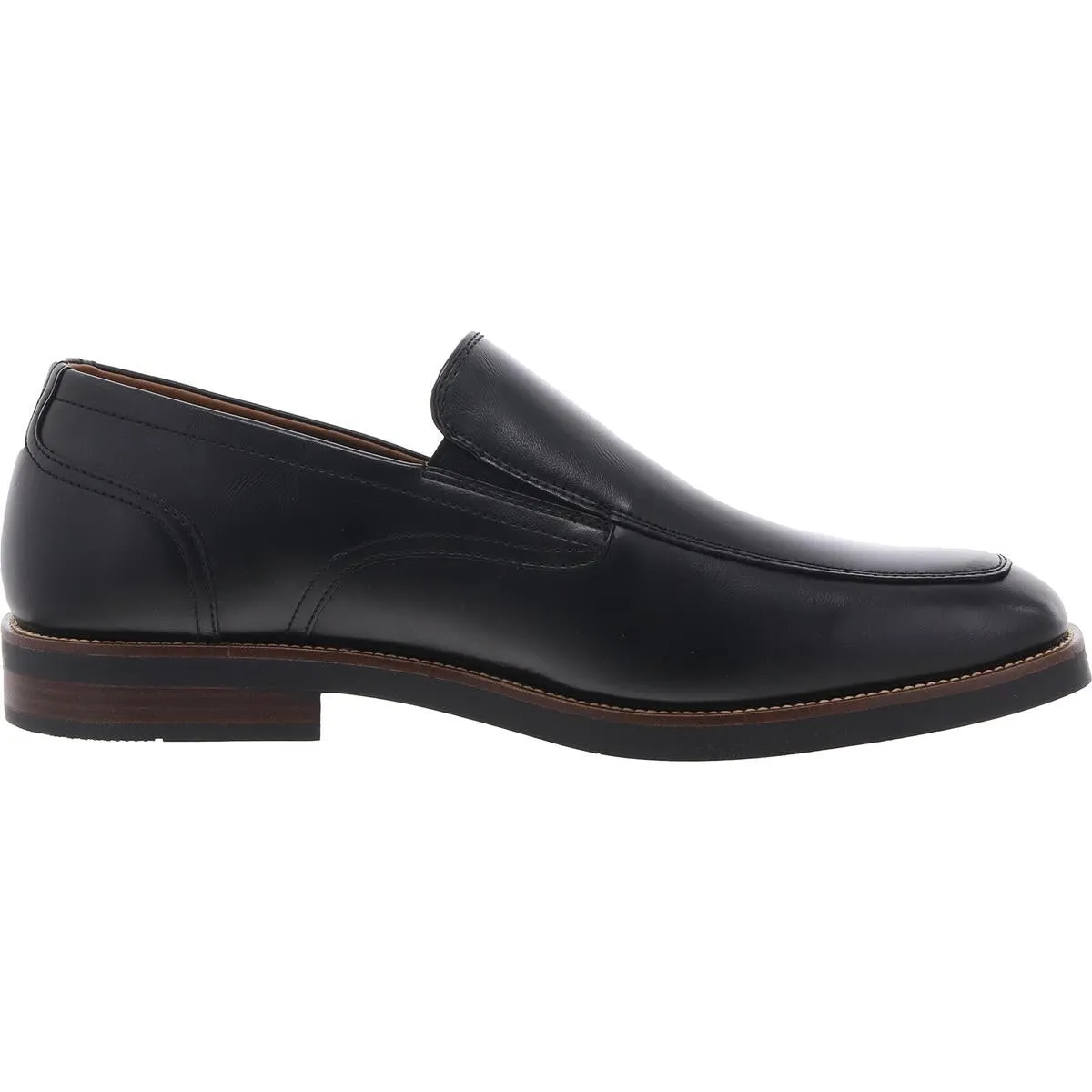 Banner Mens Solid Faux Leather Loafers