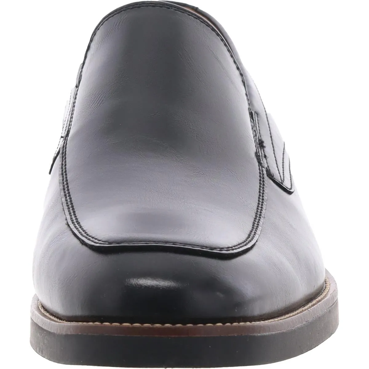 Banner Mens Solid Faux Leather Loafers
