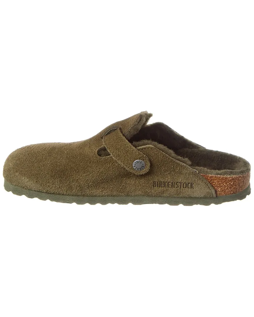 Birkenstock Boston VL Narrow Suede & Shearling Clog