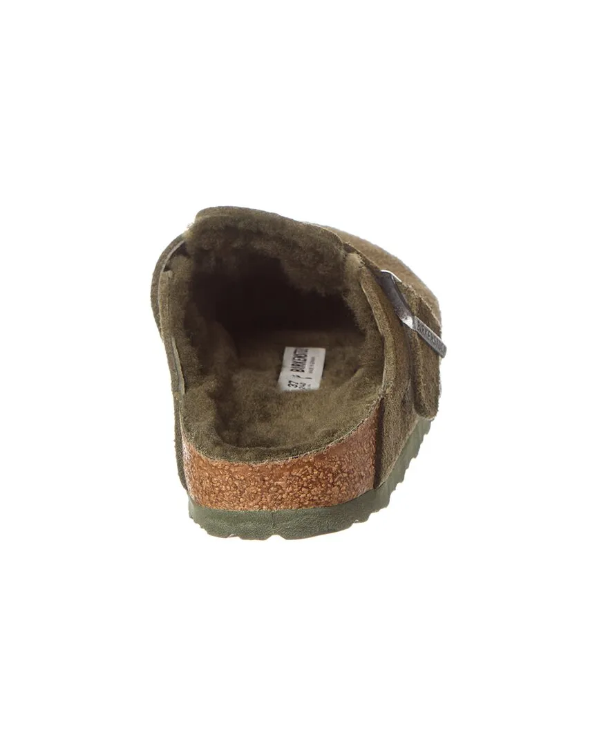 Birkenstock Boston VL Narrow Suede & Shearling Clog