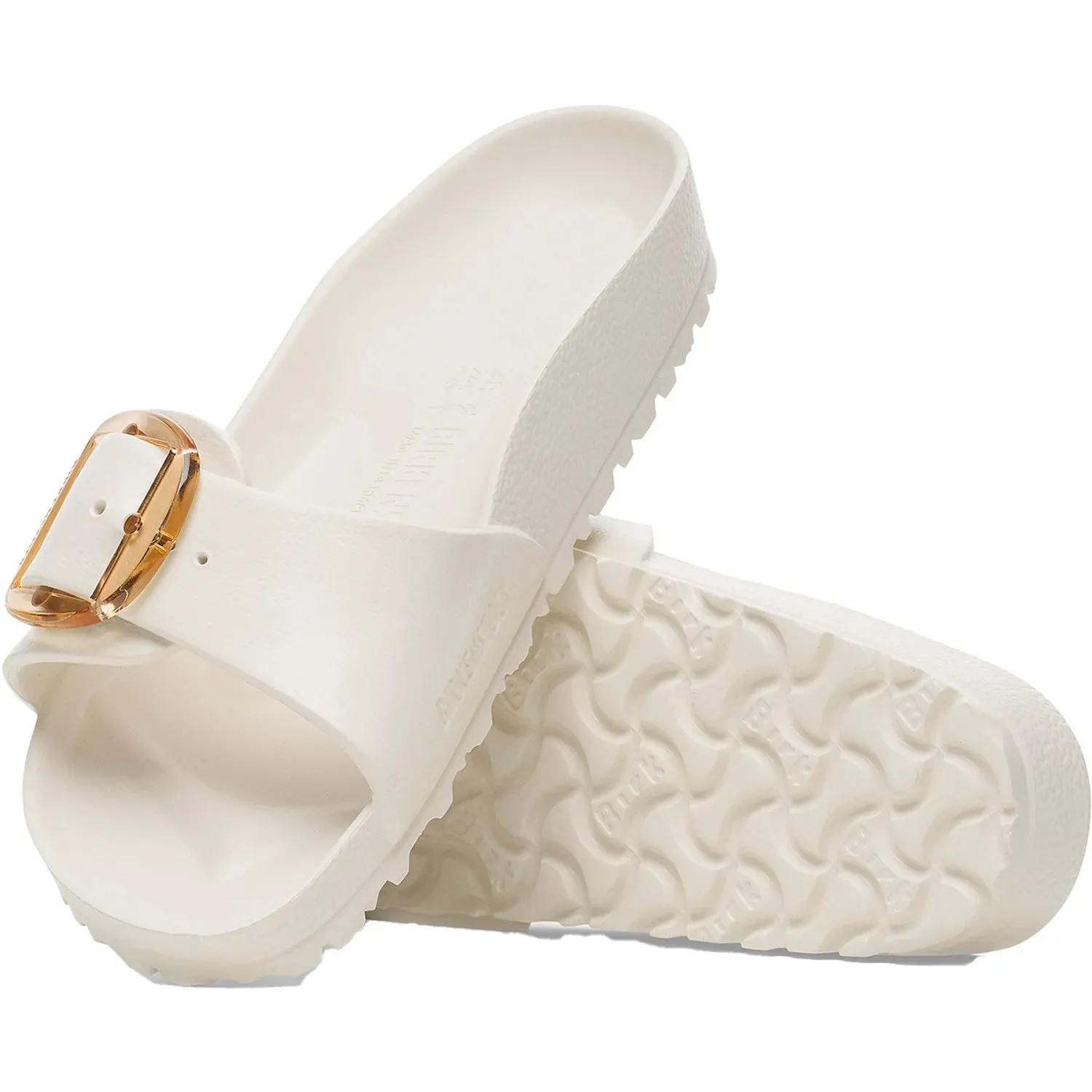 Birkenstock Women's Madrid Big Buckle EVA Sandal in Eggshell