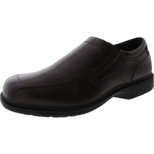 Bleeker St Mens Leather Slip Resistant Loafers