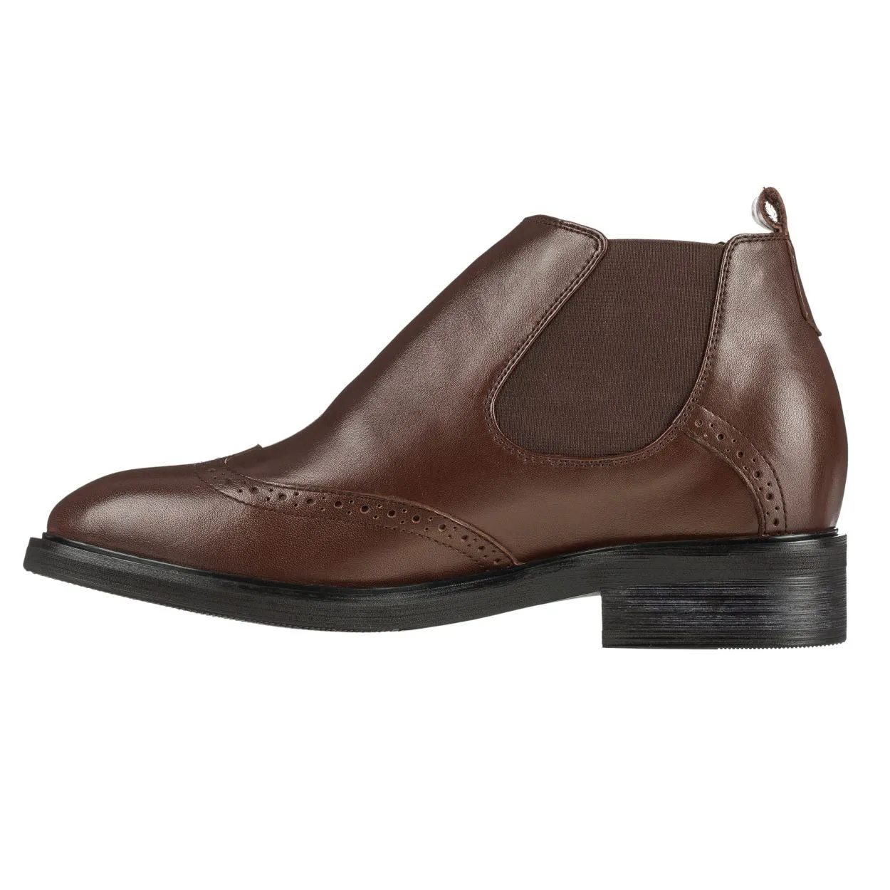 Brown CALDEN Leather Dress Chelsea Boots - Three Inches - K288021