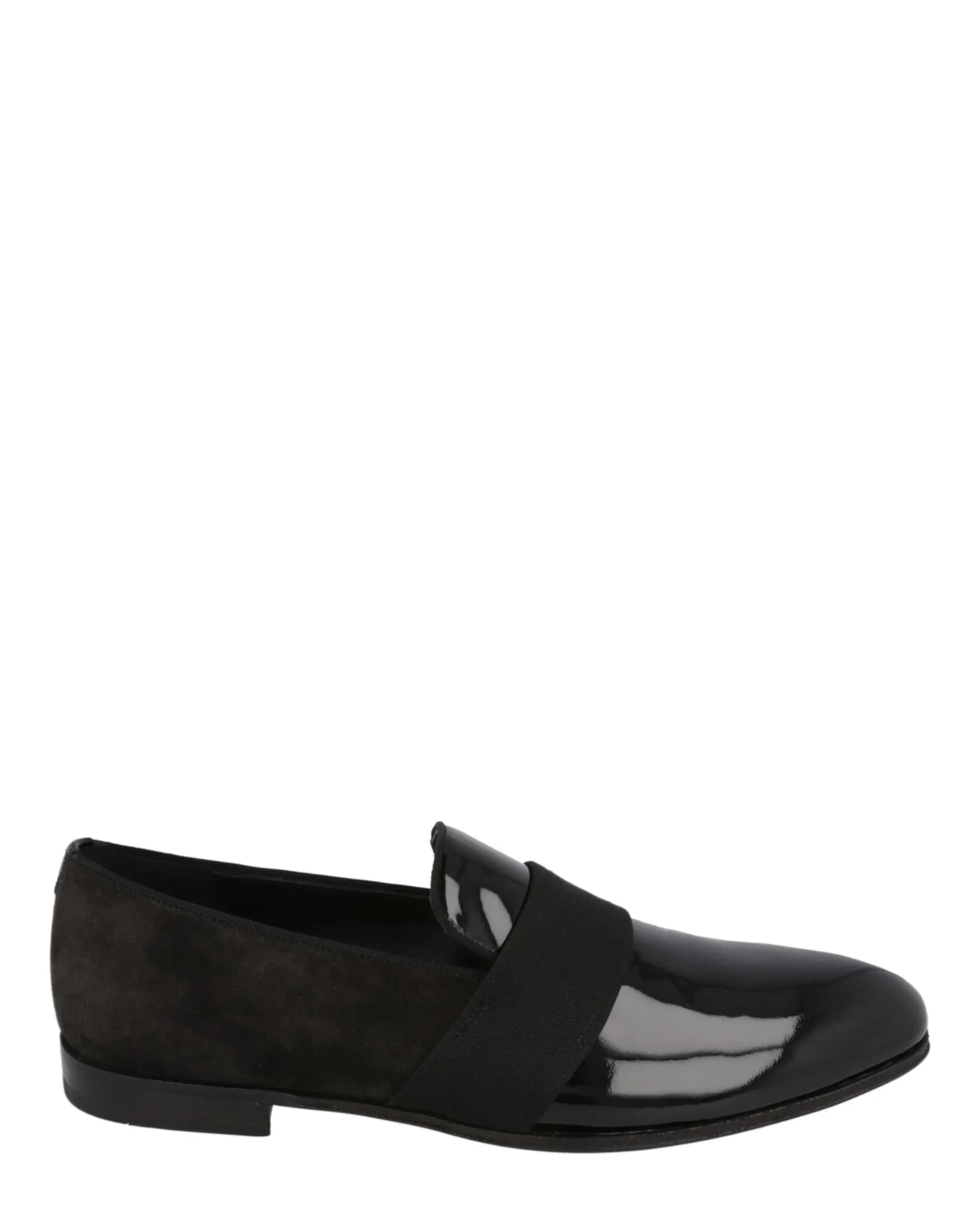 Bryden Suede and Patent-Leather Loafers