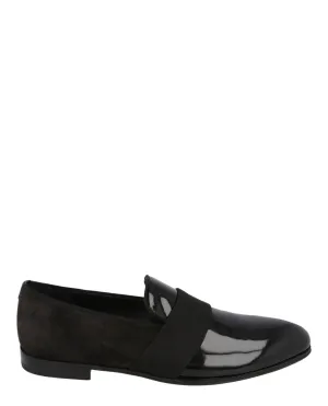 Bryden Suede and Patent-Leather Loafers