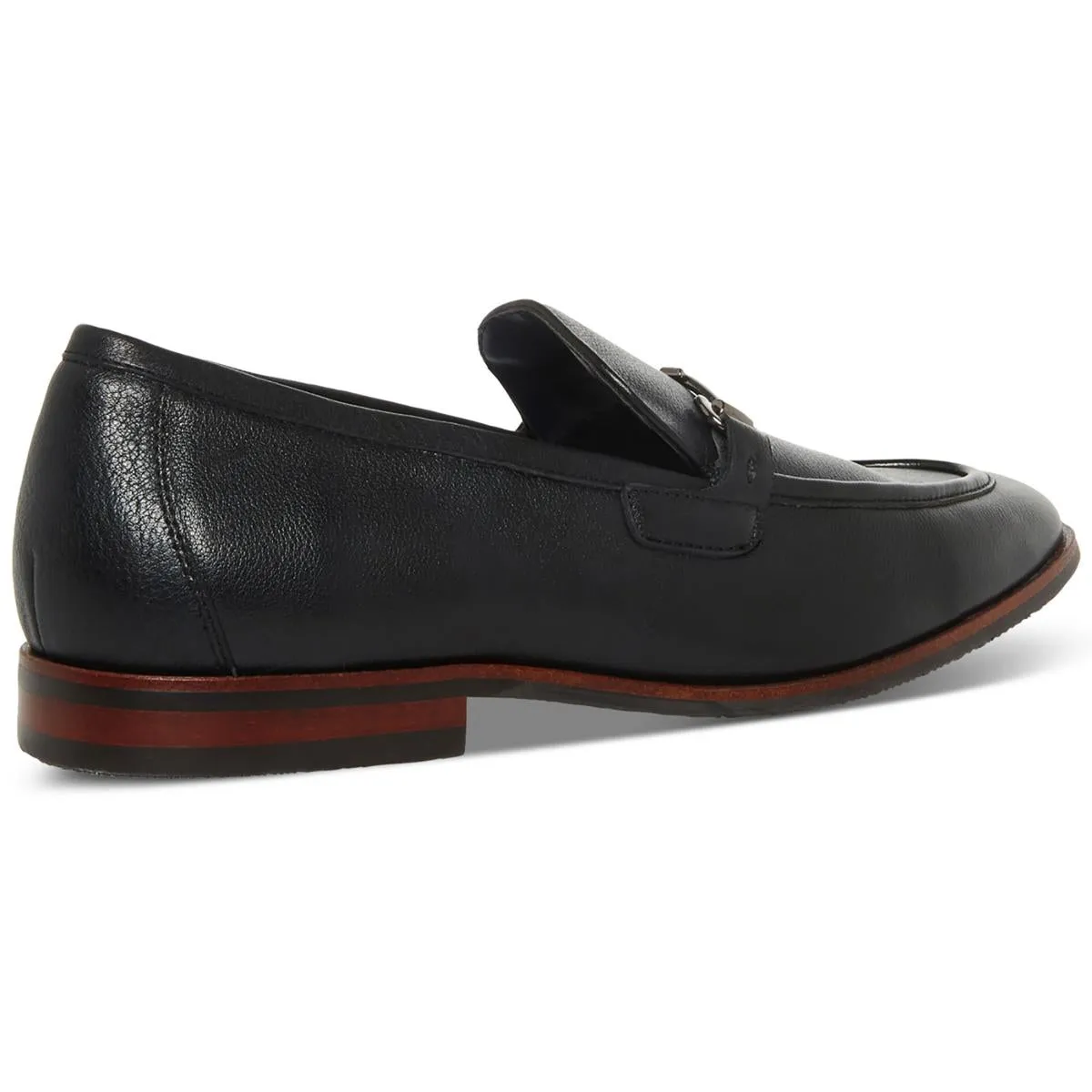 Caspin Mens Leather Round Toe Loafers