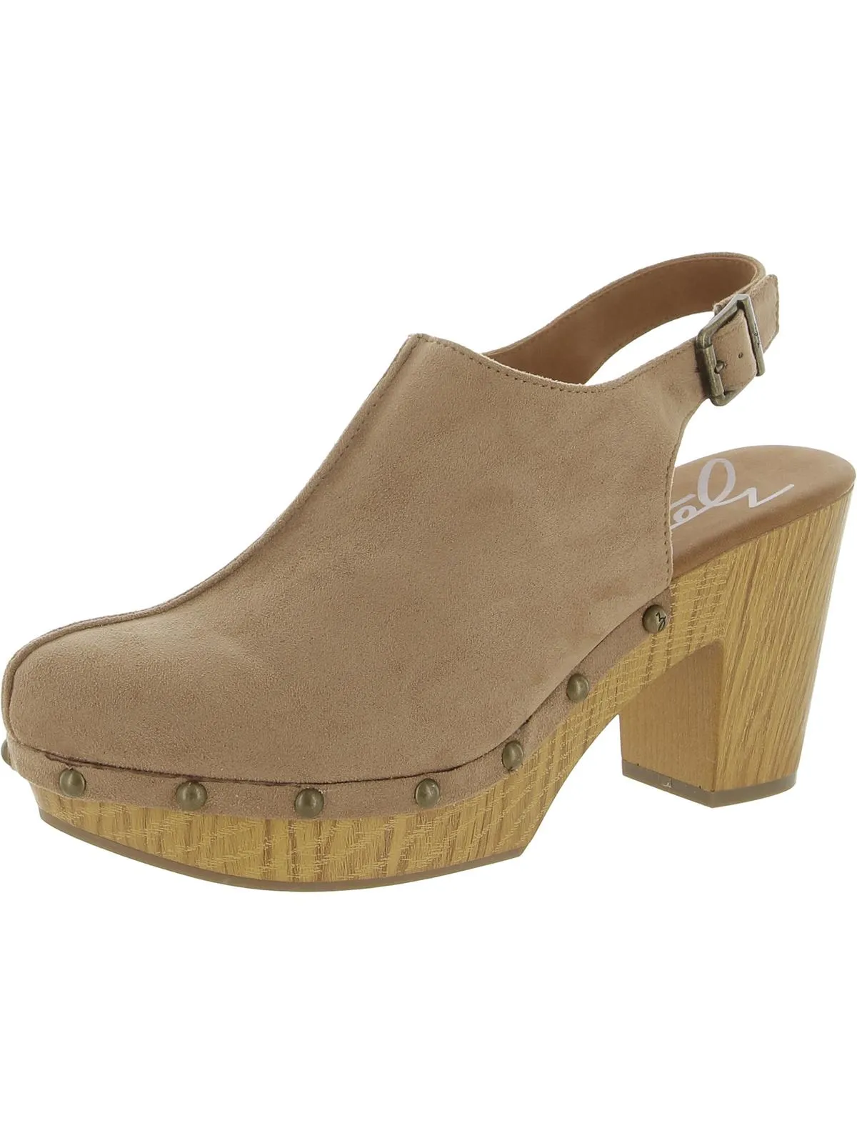 Chessa-Clog Womens Leather Ankle Strap Clogs