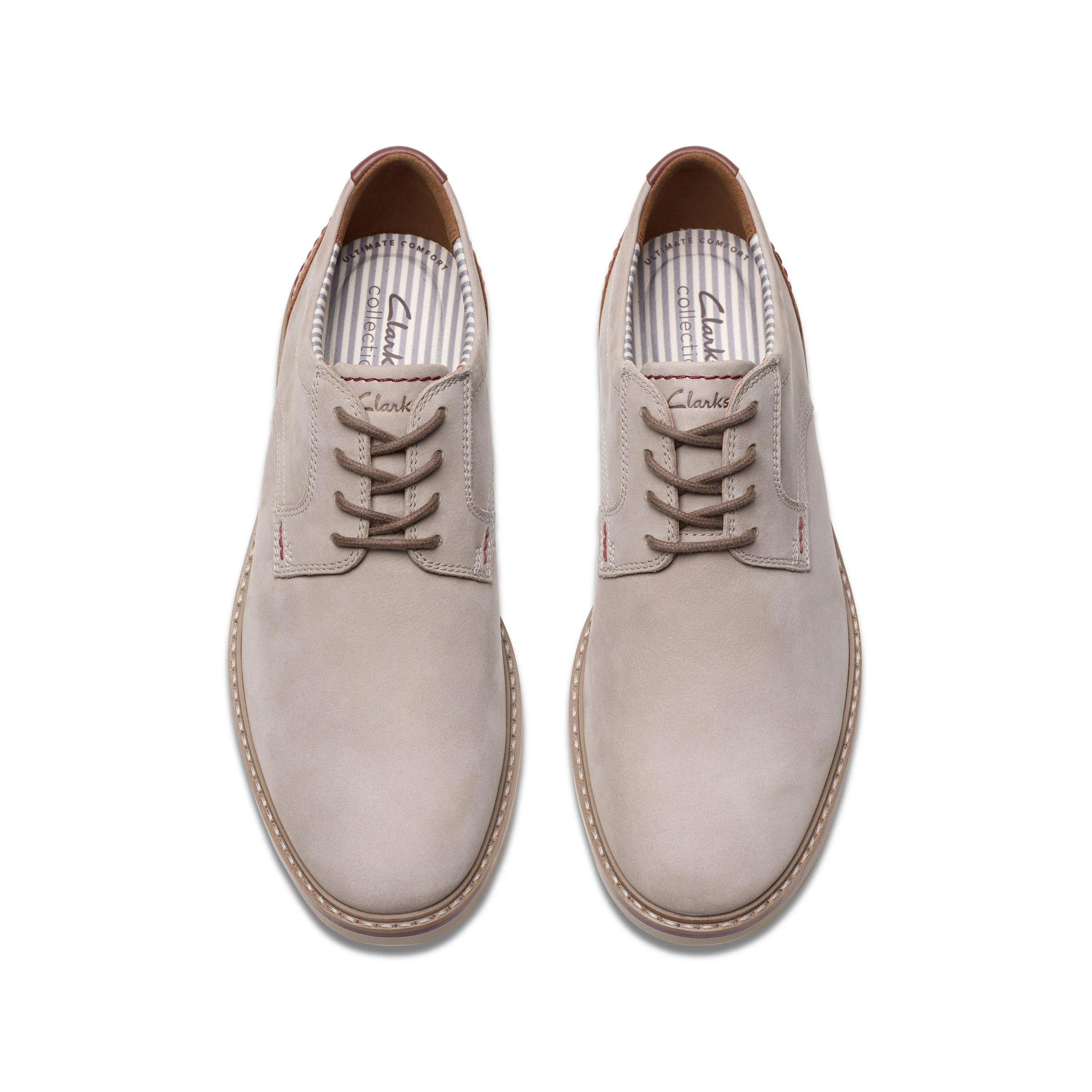 Clarks Radcliff Low in Grey Nubuck