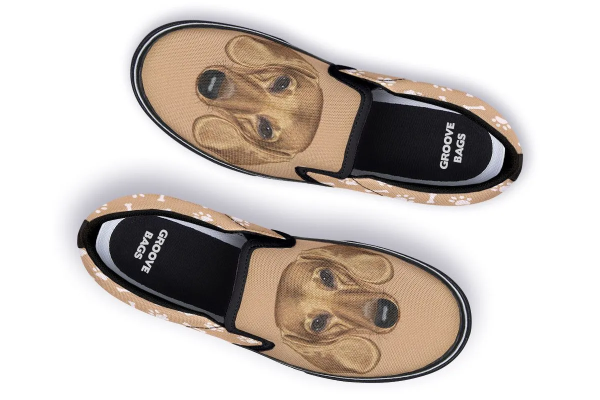 Dachshund Puppy Slip-On Shoes