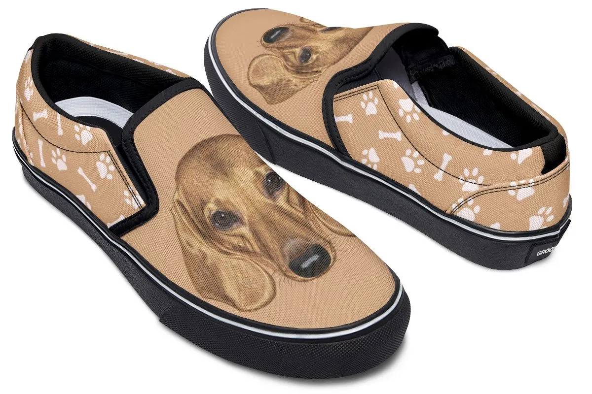 Dachshund Puppy Slip-On Shoes