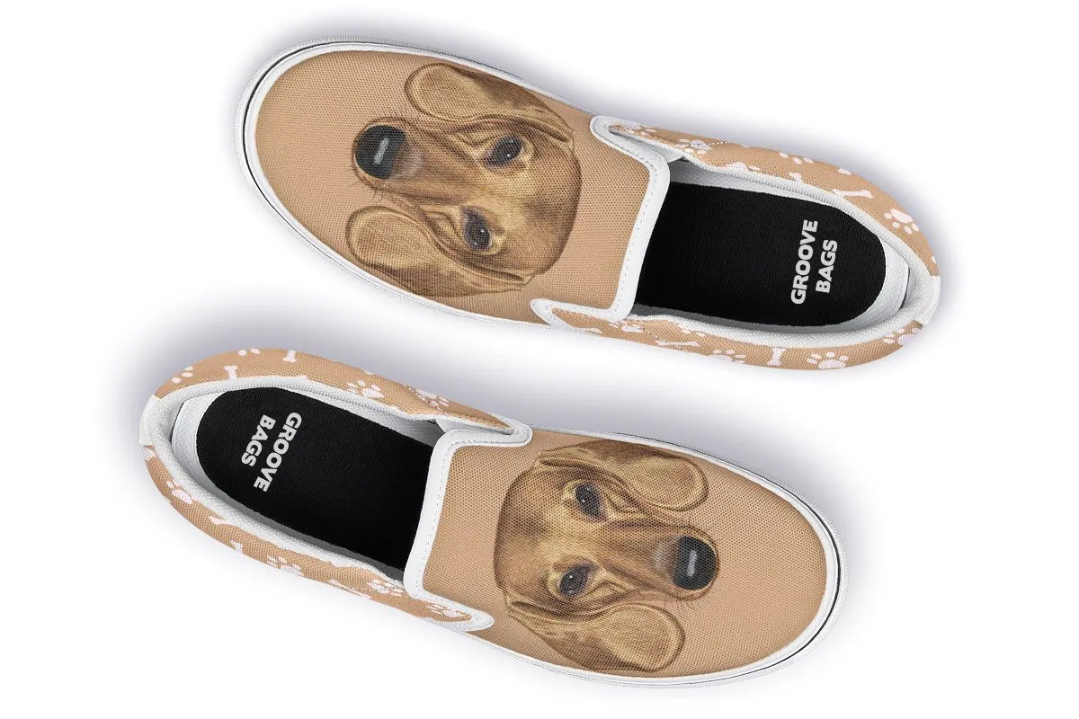 Dachshund Puppy Slip-On Shoes
