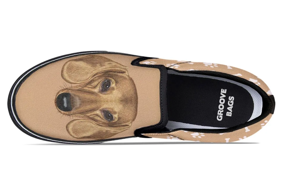 Dachshund Puppy Slip-On Shoes