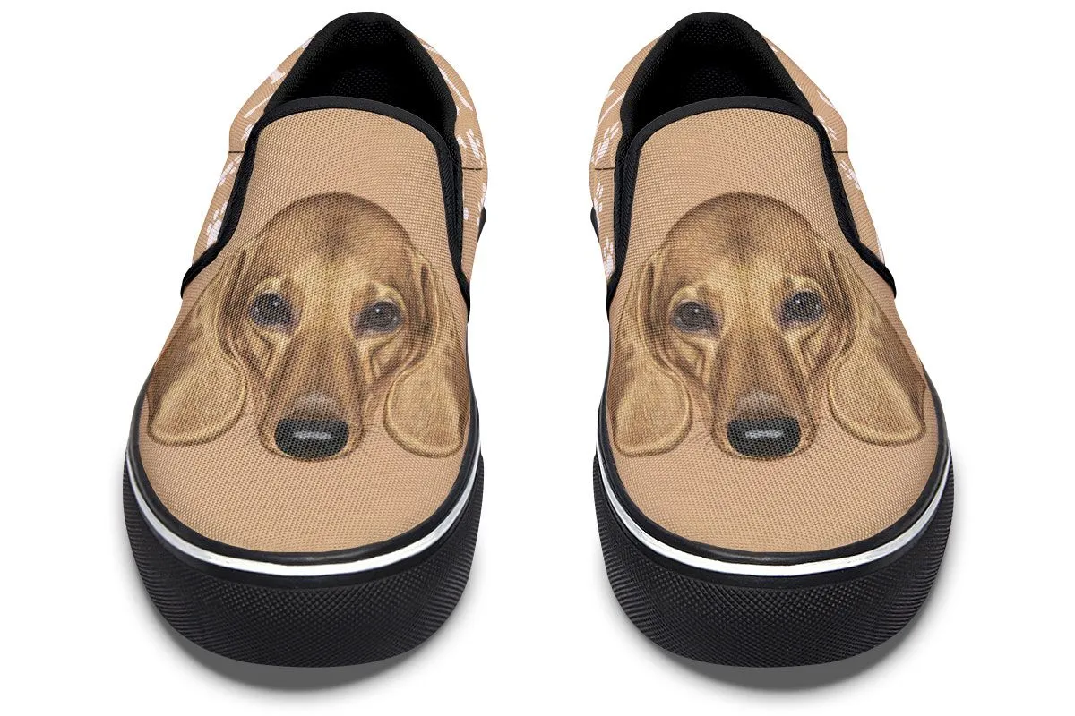 Dachshund Puppy Slip-On Shoes