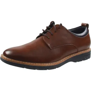 Damick Mens Padded Insole Faux Leather Oxfords