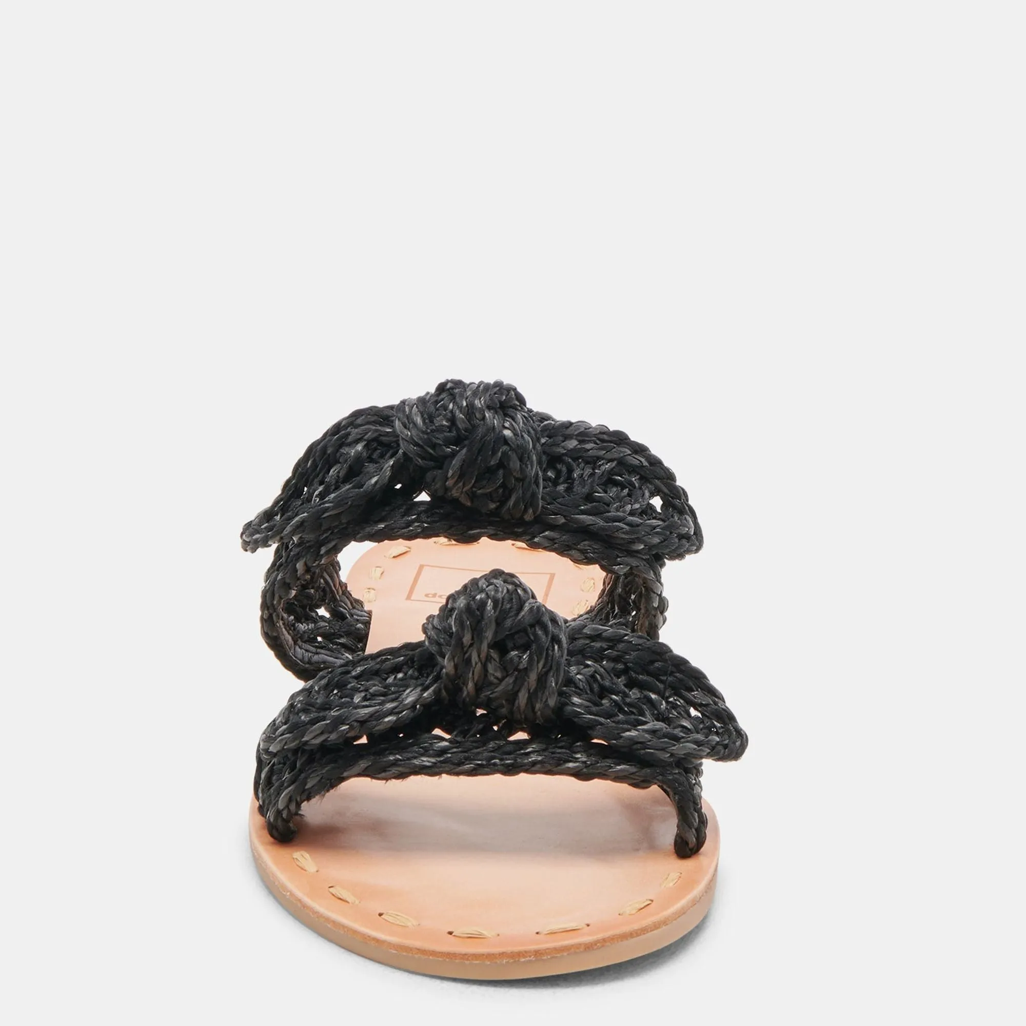 Dinah Wide Sandals Onyx Raffia
