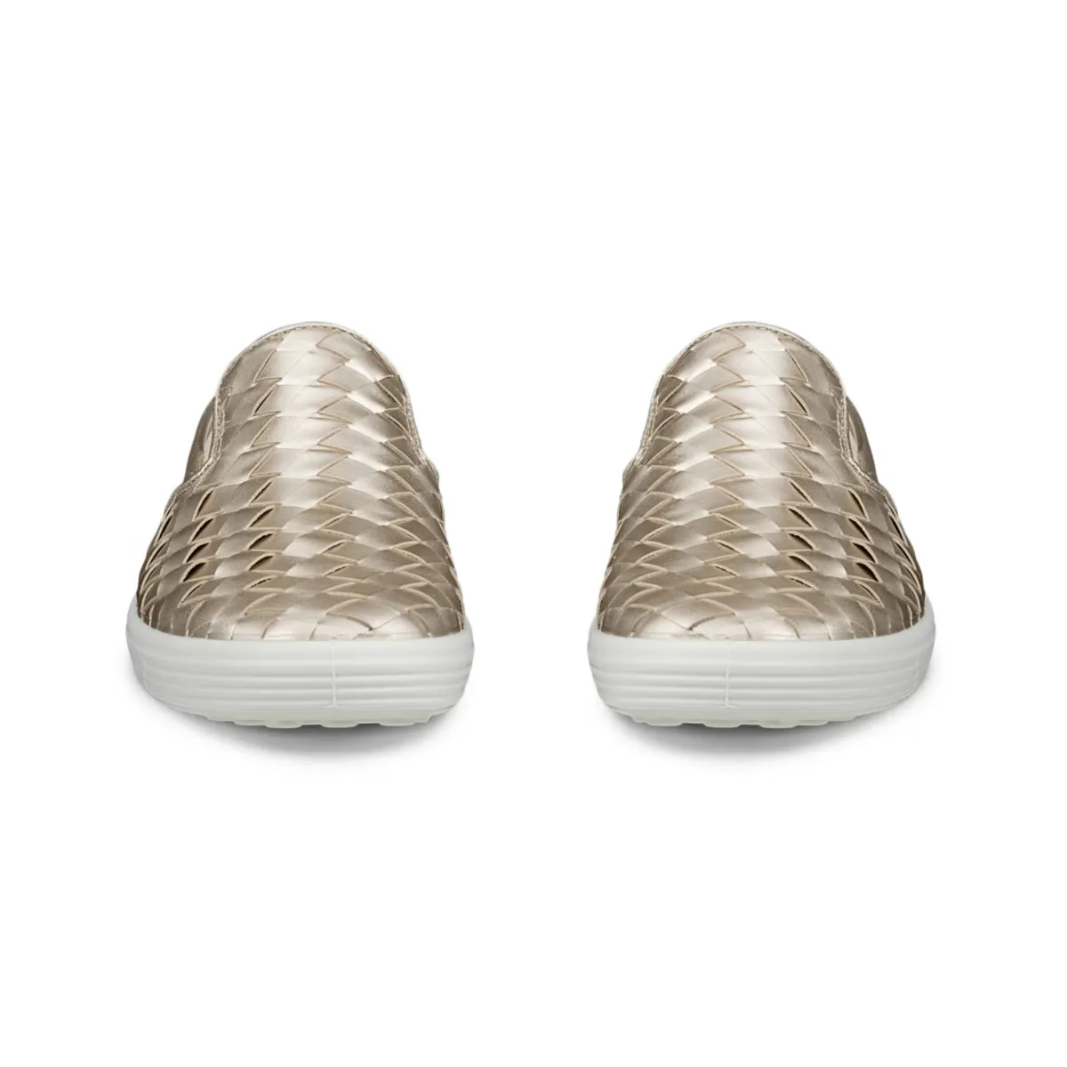 Ecco Women's Soft 7 Slip-On Woven Gold