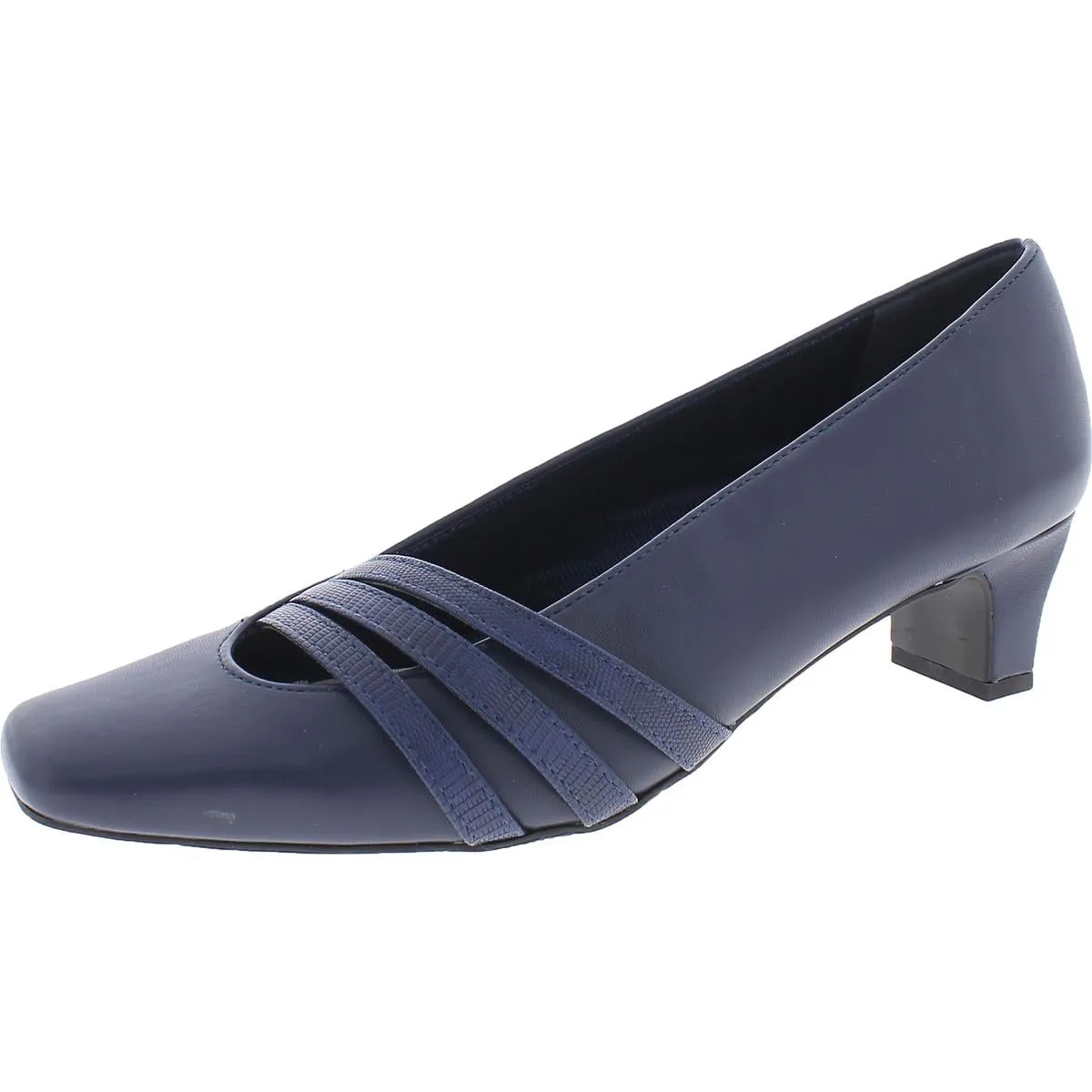 Entice Womens Faux Suede Comfort Dress Heels