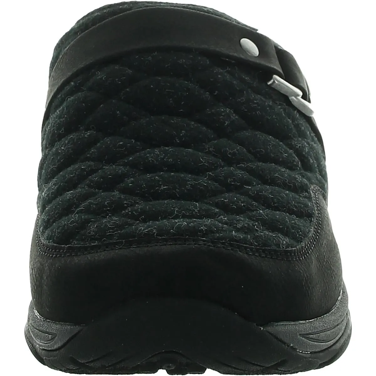 Enza Womens Buckle Quilted Clogs