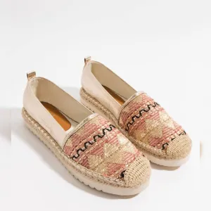 Ezra Shoe In Blush/gold
