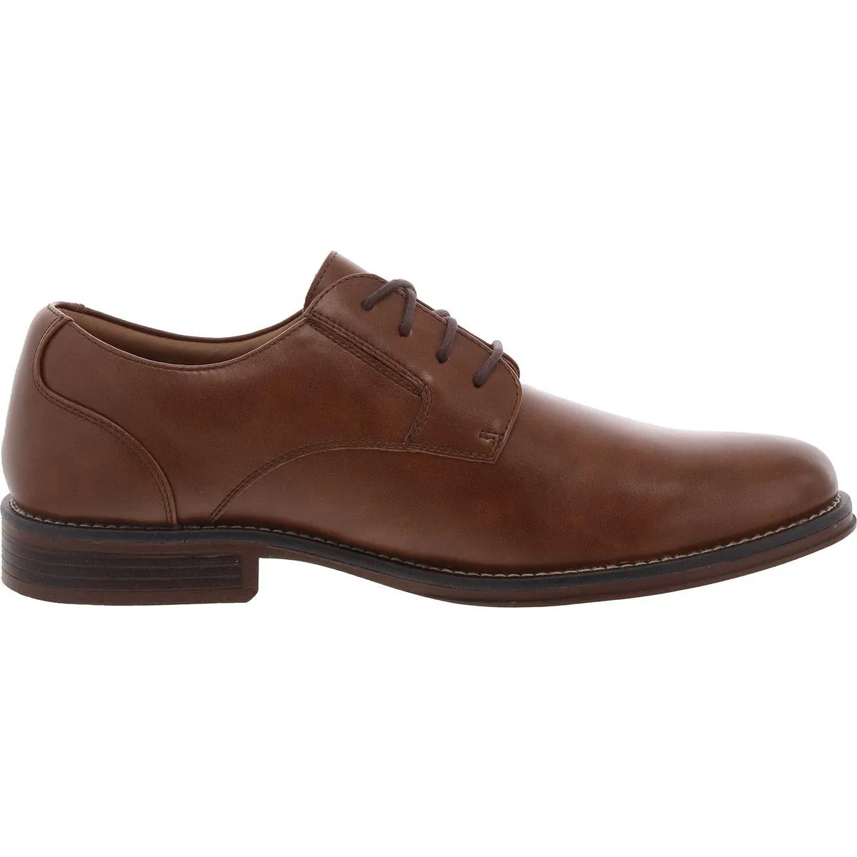 Fairway Mens Lace-Up Faux Leather Oxfords