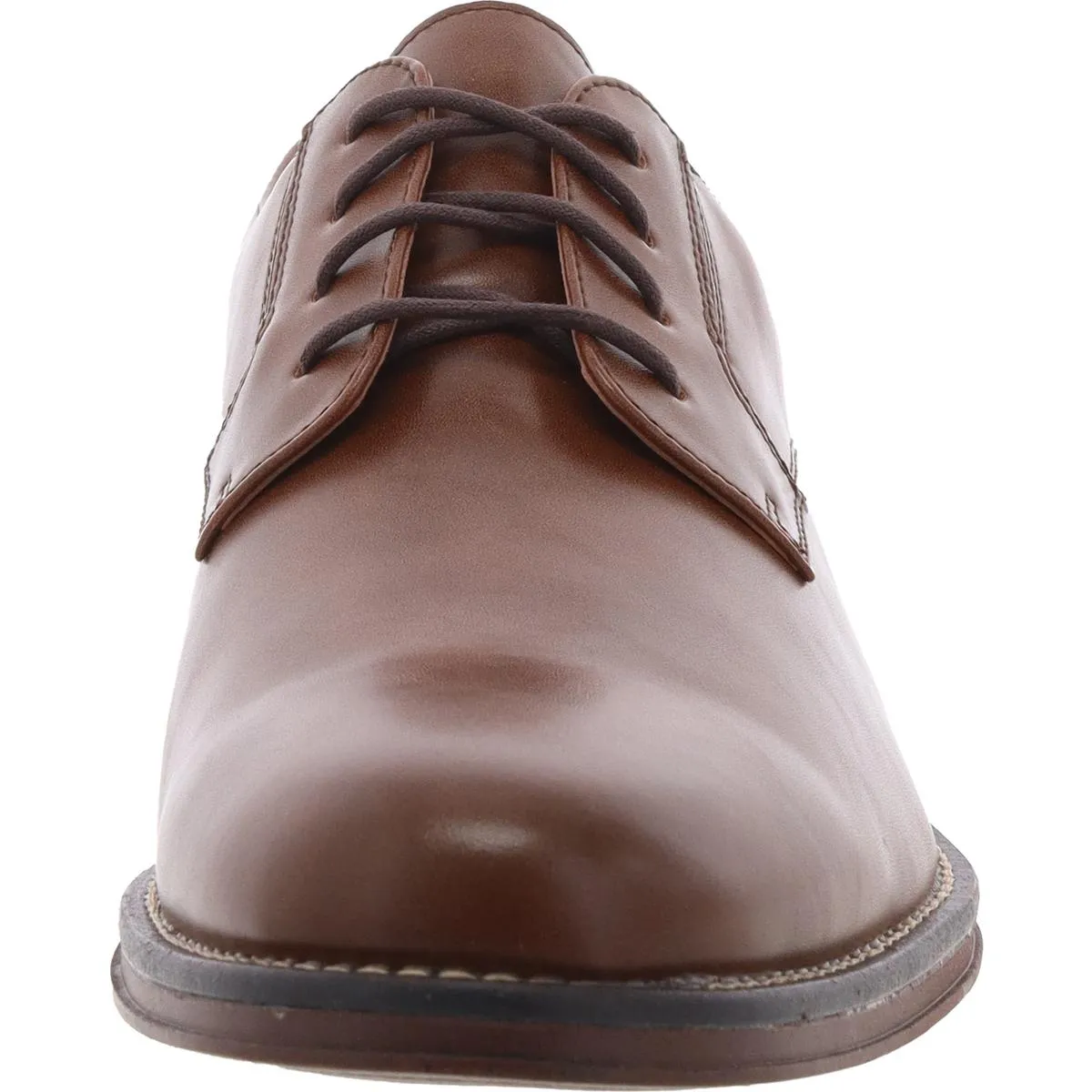 Fairway Mens Lace-Up Faux Leather Oxfords