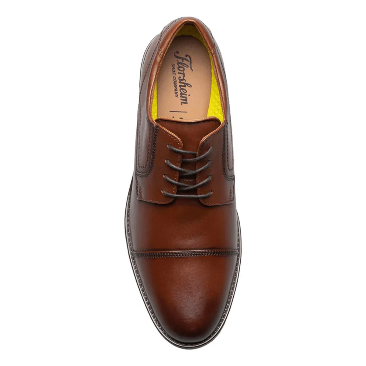 Florsheim Men's Midtown Cap Toe Oxford Cognac Leather