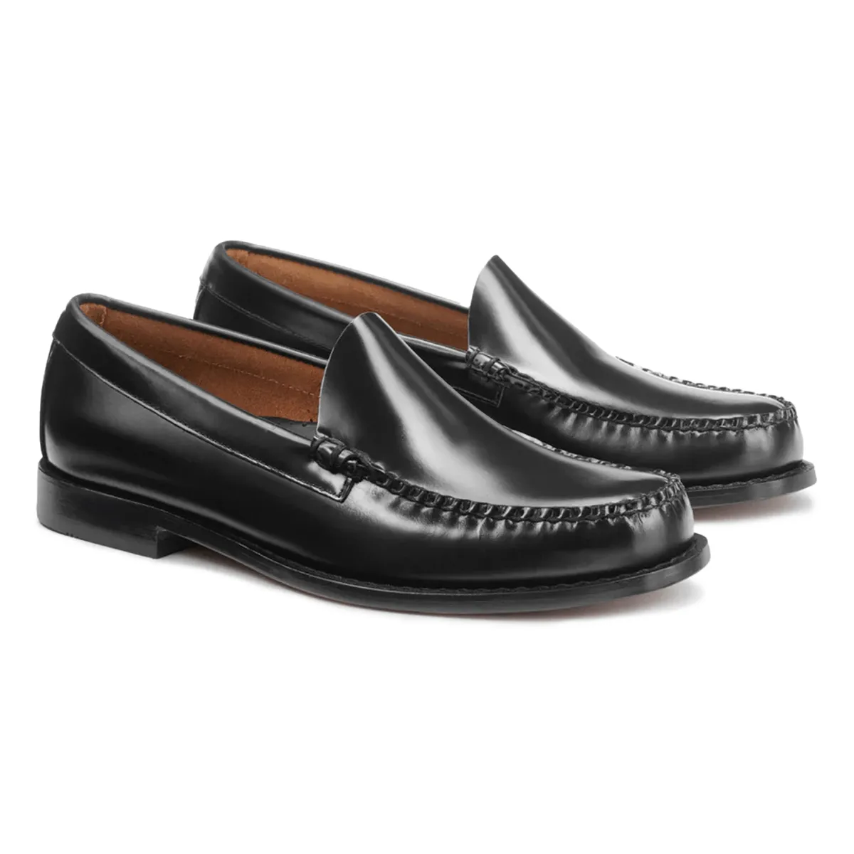 G.H. Bass Men's Larson Venetian WeeJuns Black Leather