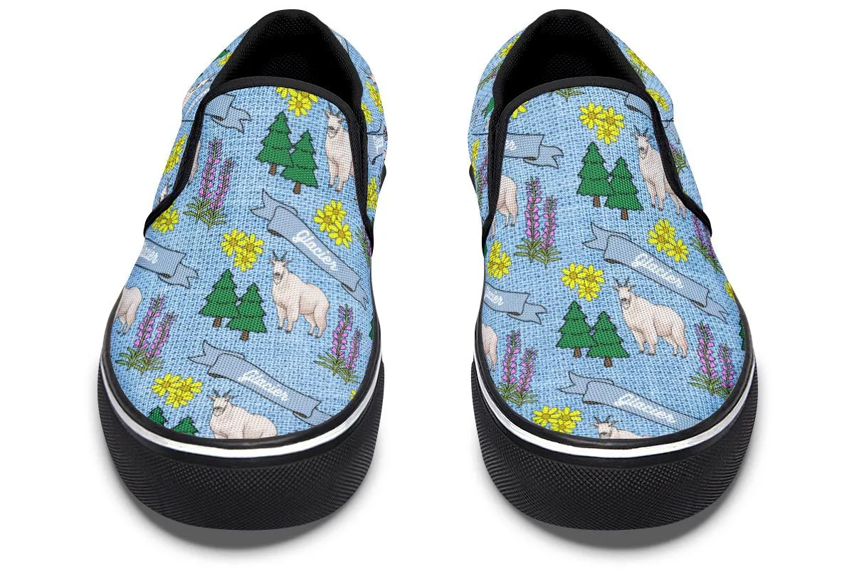 Glacier Pattern Slip-On Shoes