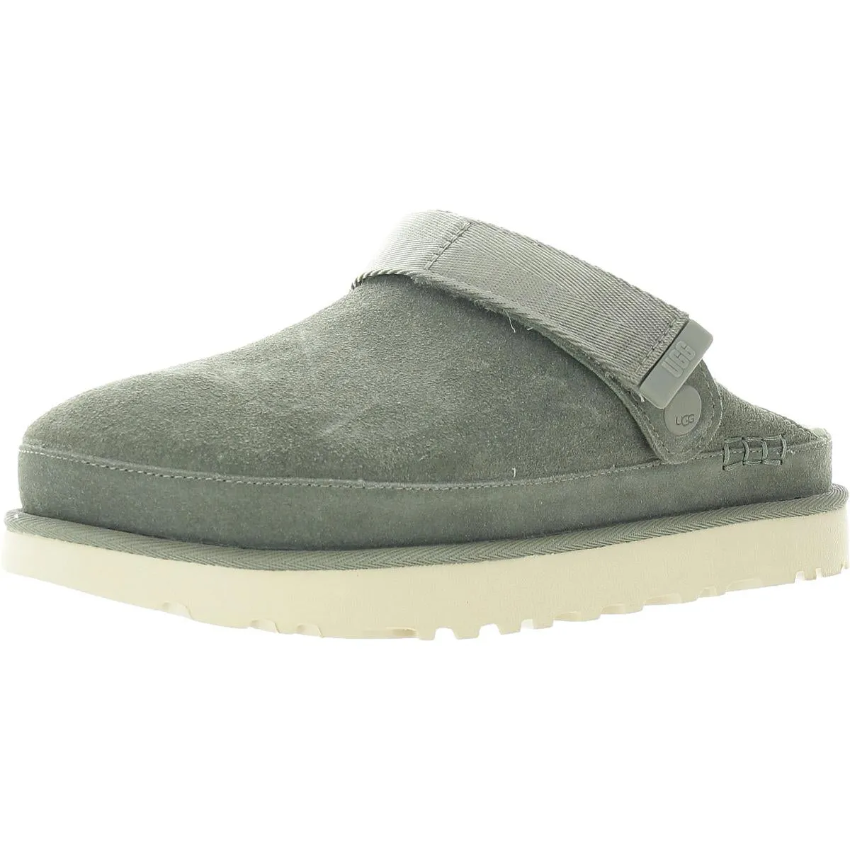 Goldenstar  Womens Suede Slip-On Clogs