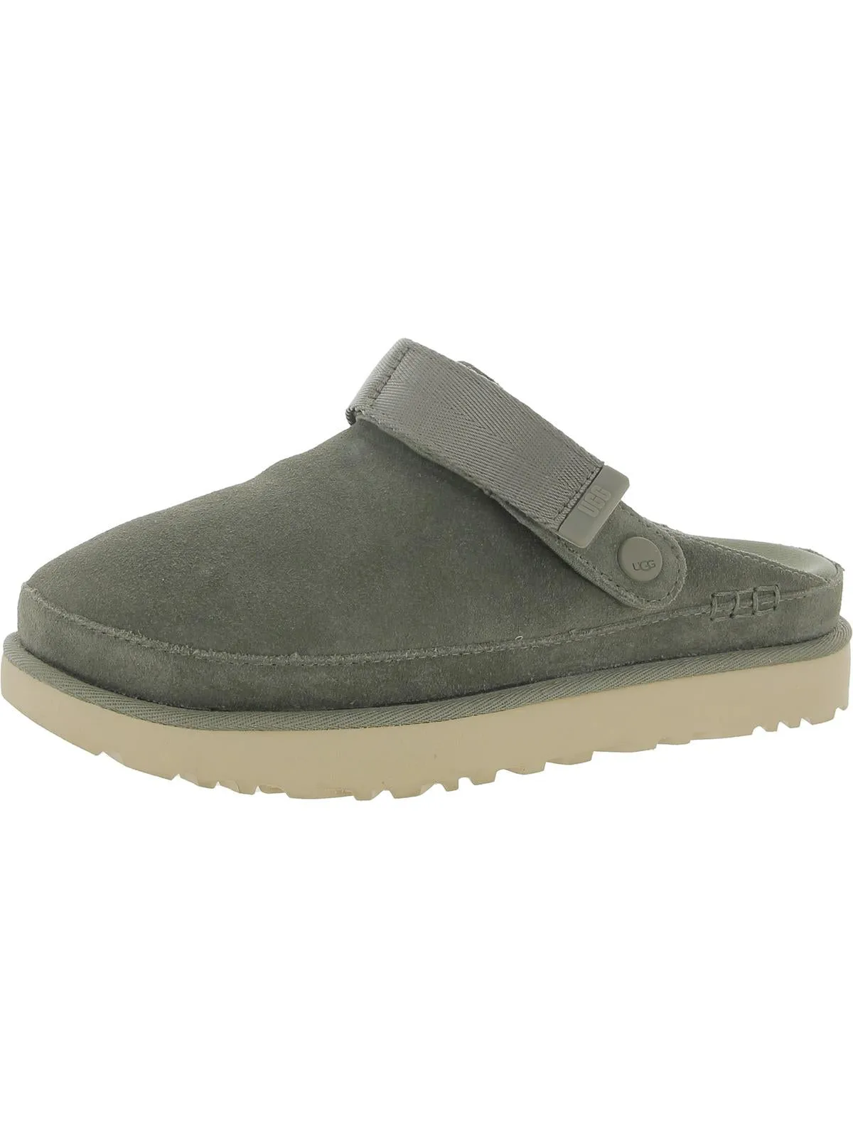Goldenstar  Womens Suede Slip-On Clogs