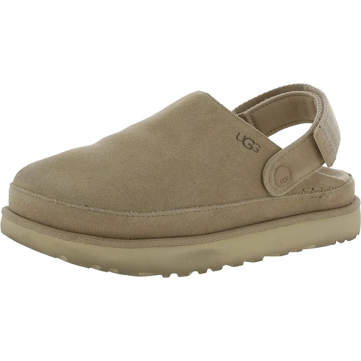 Goldenstar  Womens Suede Slip-On Clogs
