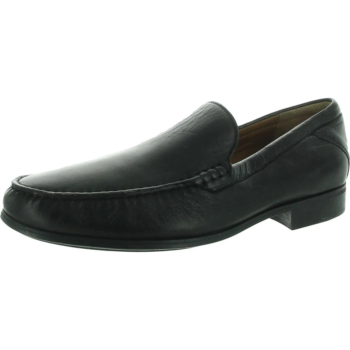 Hawkins Venetian Mens Leather Slip On Loafers
