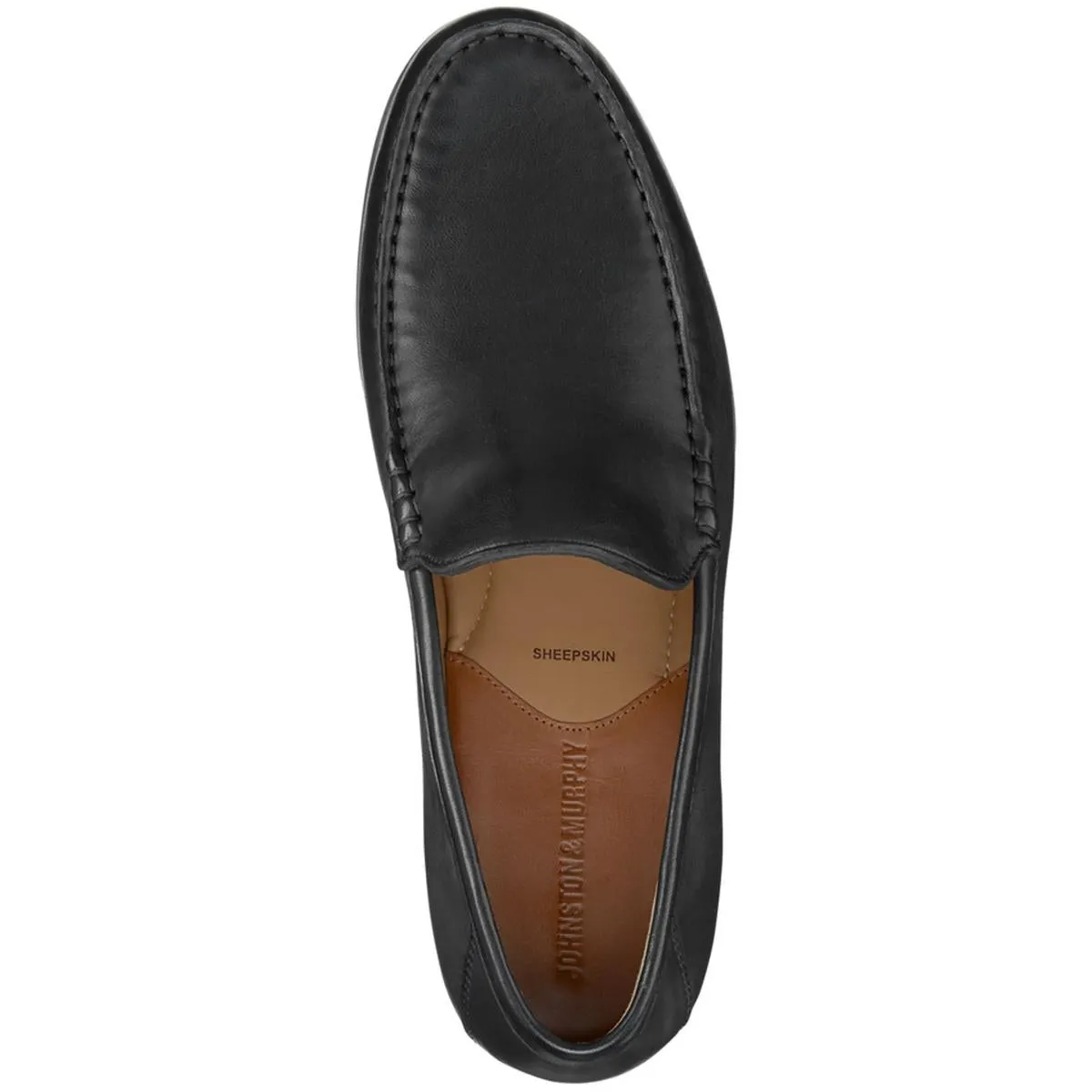 Hawkins Venetian Mens Leather Slip On Loafers