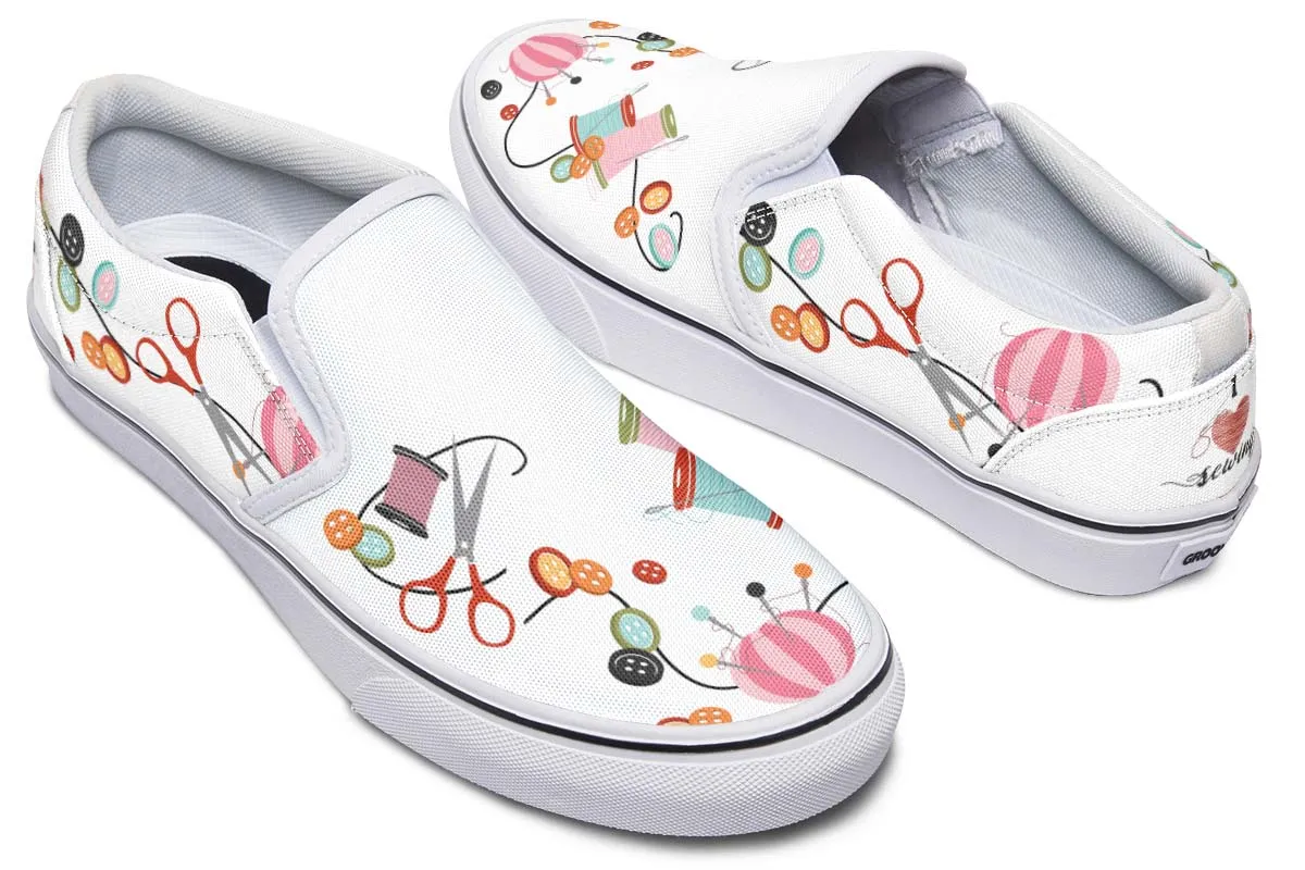 I Heart Sewing Slip-On Shoes