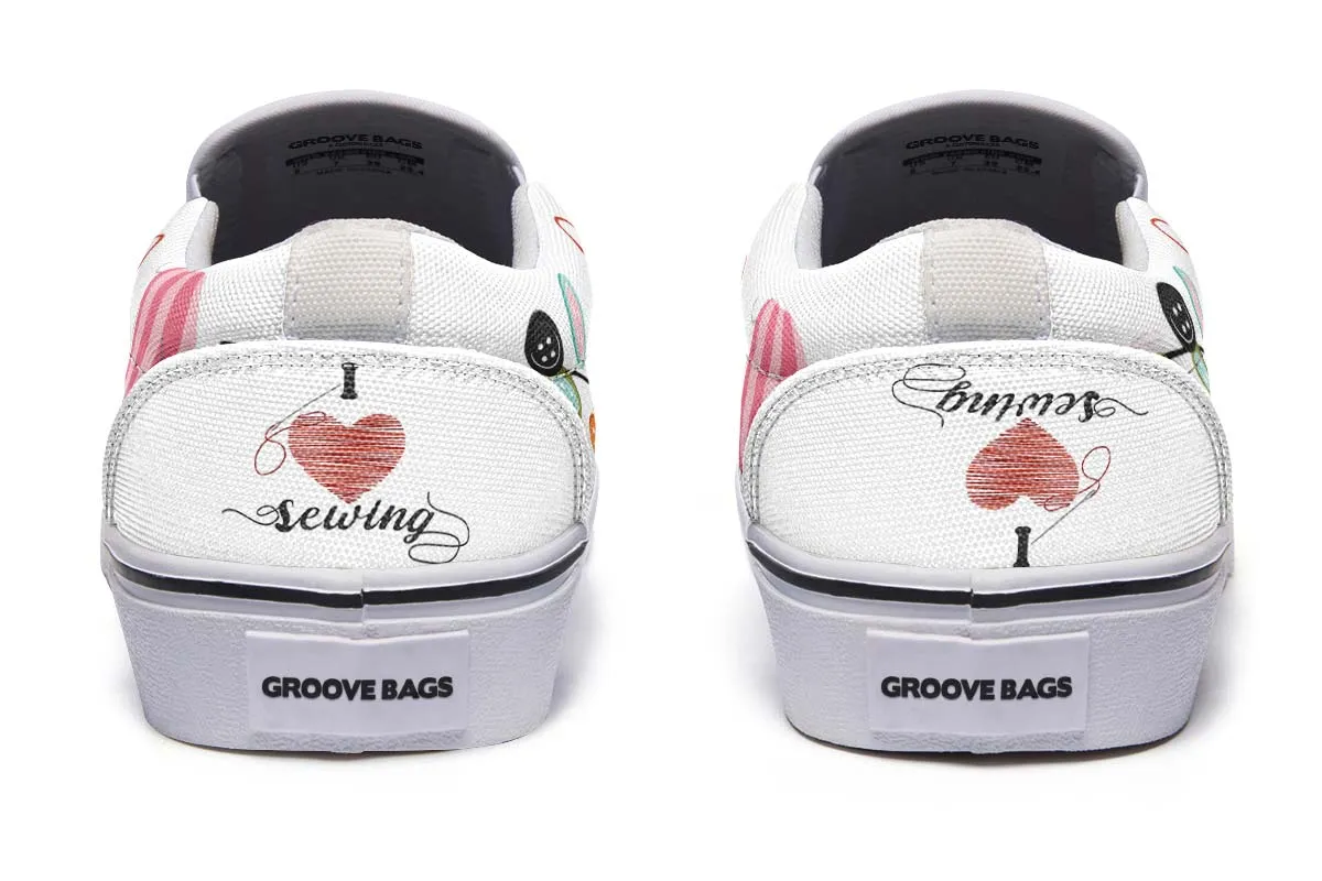 I Heart Sewing Slip-On Shoes