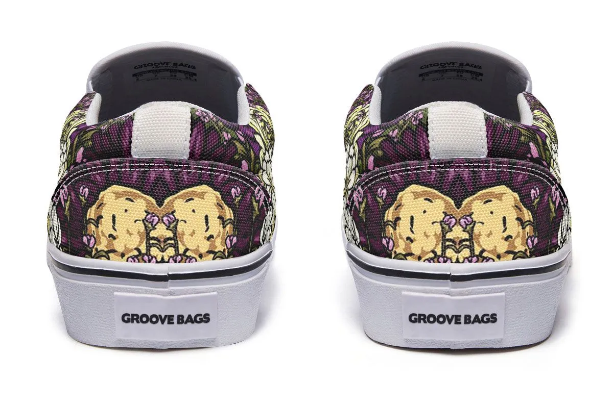 Illustrated Border Collie Slip-On Shoes