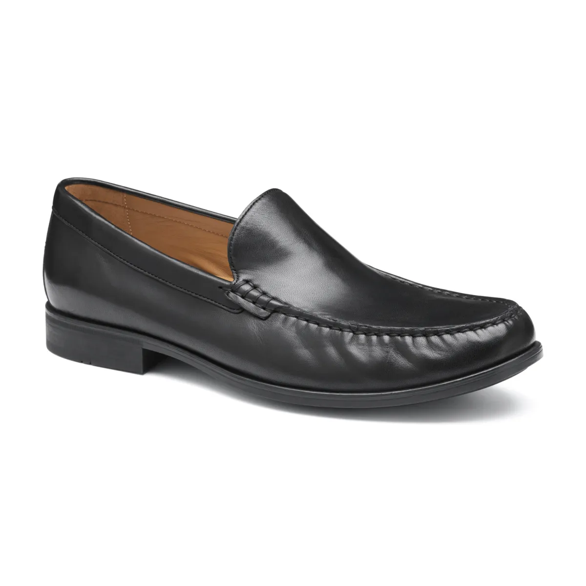 Johnston & Murphy Men's Harrison Venetian Black Glove Leather