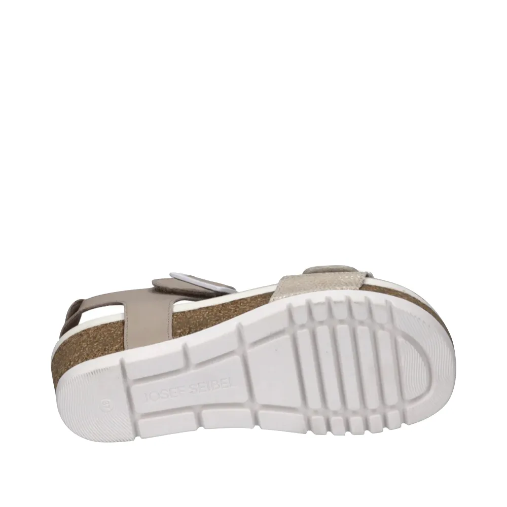 Josef Seibel Women's Quinn 02 Wedge Sandal in Creme