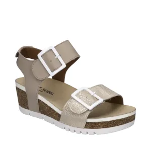 Josef Seibel Women's Quinn 02 Wedge Sandal in Creme