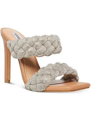 Kenley Womens Rhinestone Dress Sandals