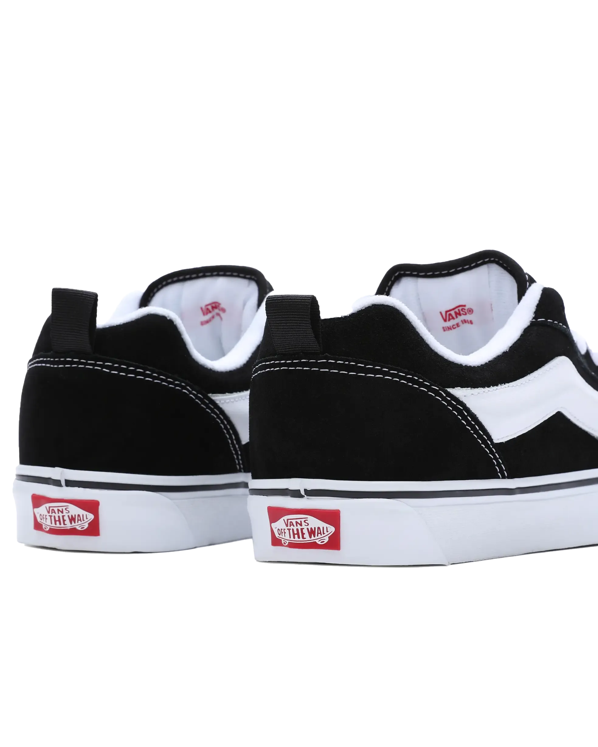 Knu Skool Shoes in Black & True White