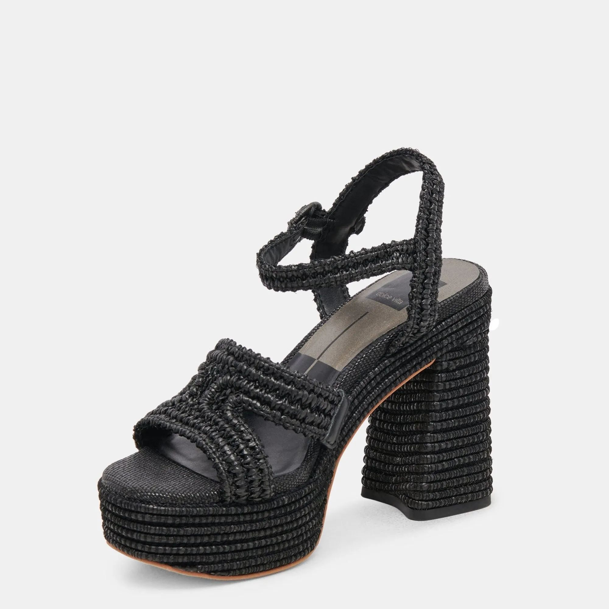 Lacye Heels Onyx Woven