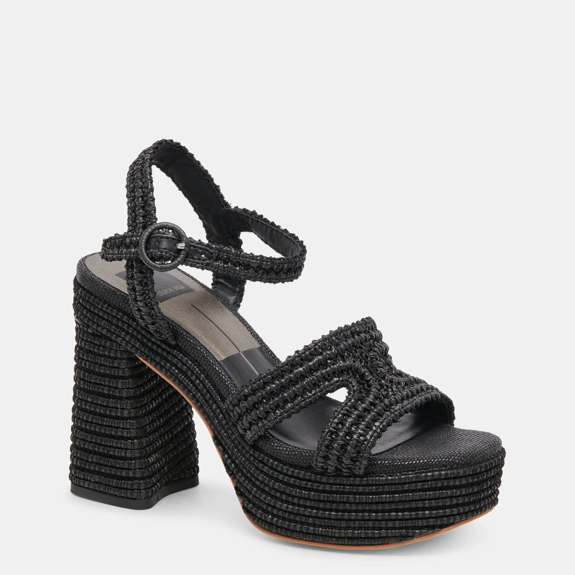 Lacye Heels Onyx Woven