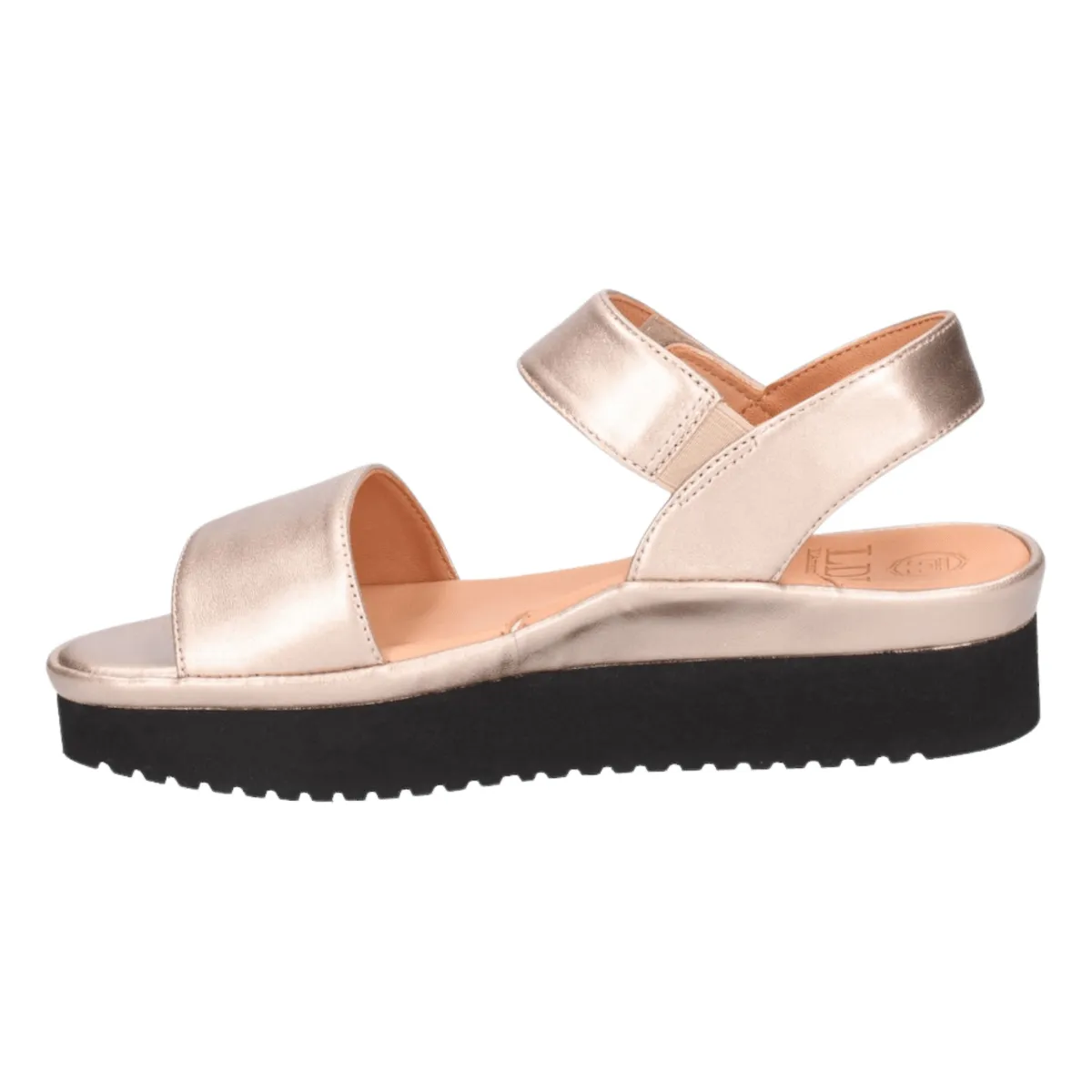 L'Amour Des Pieds Women's Abrilla Champagne Met Nappa